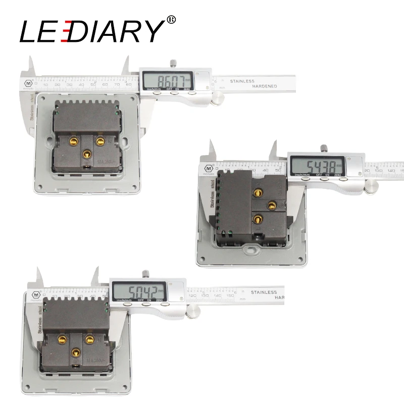 LEDIARY 2-port/4-port USB зарядное устройство настенная розетка 110 V-250 V EU/UK/US/AU 3-pin 3-hole/6-hole с 5V USB зарядное устройство для телефона