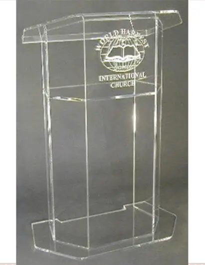 Акриловый лектерн/Lucite Chruch Podium/прозрачного ПММА Pulpit Clear Lectern Clear церковный Подиум