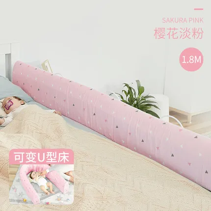 New Baby Bed Fence Children Protective guardrail Kid Rails Safety Sleeping Shatter-resistant 1.5-1.8-2 Meters Bed mum pillow