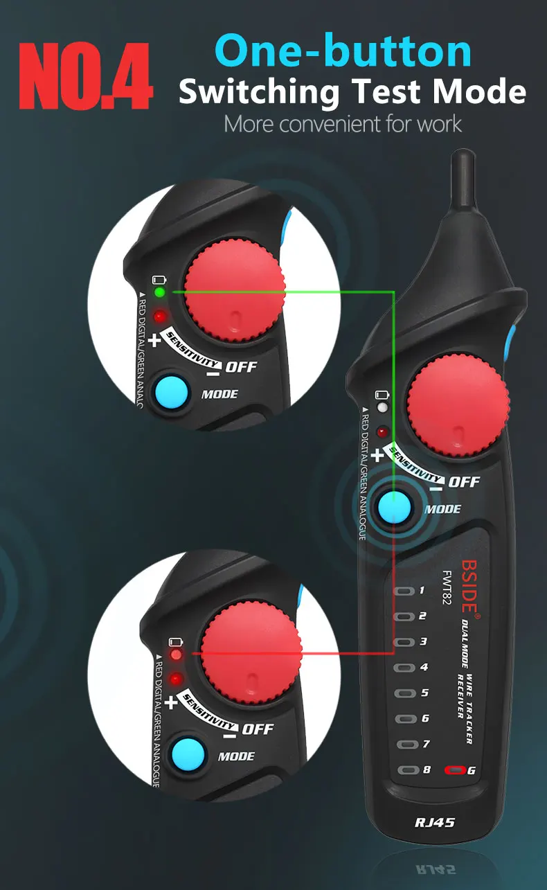 HTB1Sa8Pev5G3KVjSZPxq6zI3XXaD Detector de cable de red, FWT81, RJ11/45, Lan, Ethernet, teléfono, probador de cables, herramienta de telecomunicaciones, trabajo electrificado, 48V