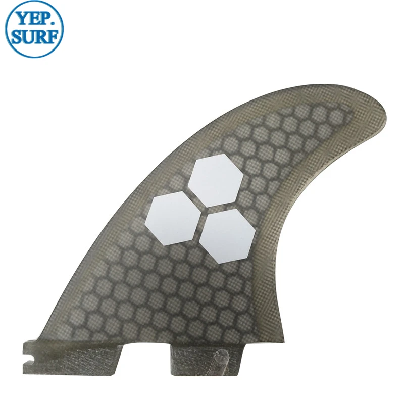 Surfboard FCS2 G5 fins Gray color Honeycomb Fibreglass Surfboard FCSII fin Tri fin set