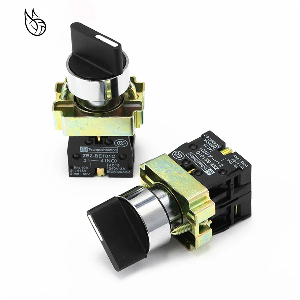 XB2-BD33/XB2-BD53 3 Position 2NO Maintained Selector Switch 22mm 