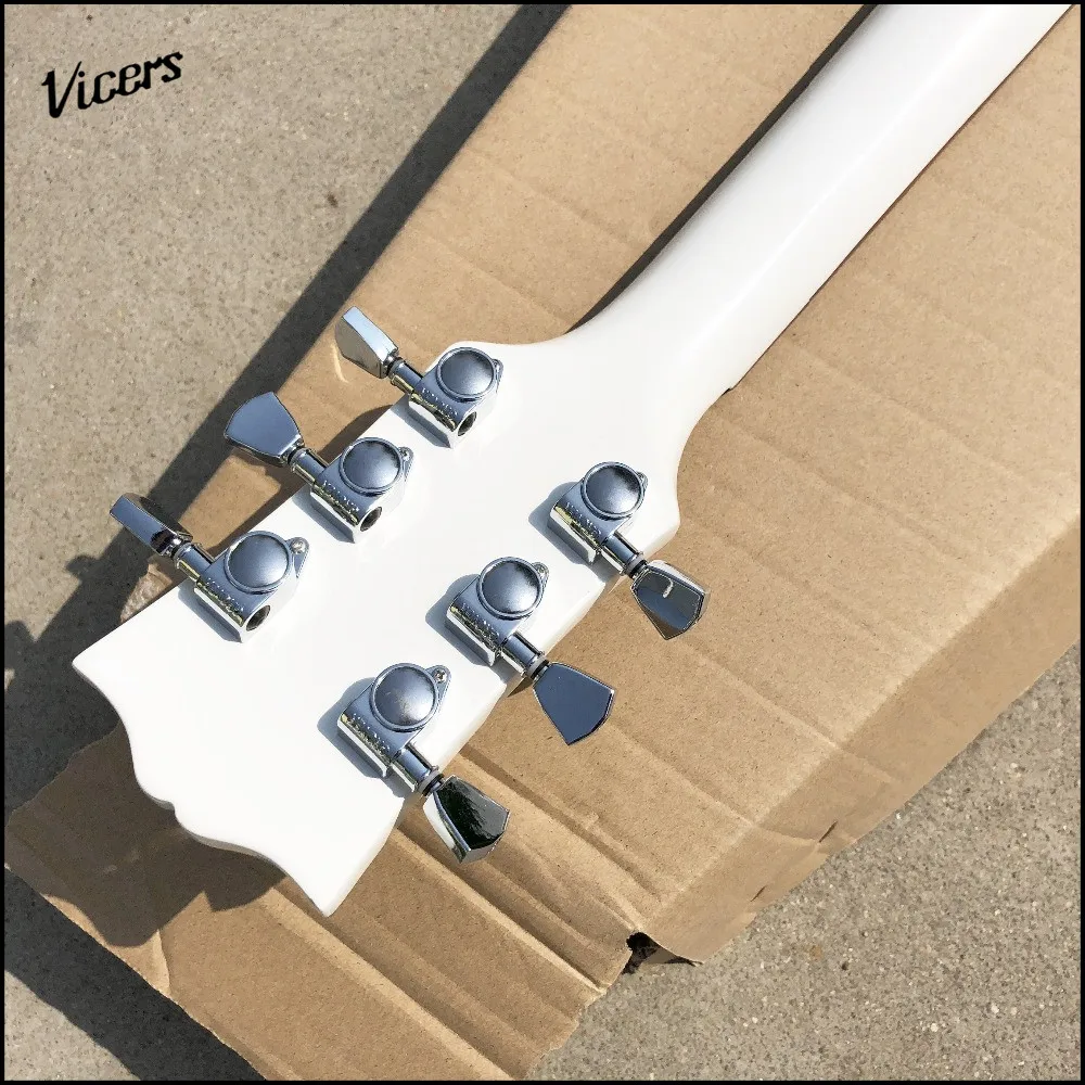 Nueva tienda china interruptor cabeza de cubo estilo Guitarra 24 trastes Guitarra eléctrica alpino blanco Guitarra... venta caliente de alta calidad Nueva tienda china interruptor cabeza de cubo estilo Guitarra 24 trastes Guitarra eléctrica alpino blanco Guitarra... venta caliente de alta calidad