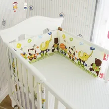 Collapsible 180*28cm Baby Crib Bumper In the Crib, Newborn Cotton Linen Cot Bumper Baby Bed Protector, Kids Baby Bedding Bumper promotion 7pcs embroidery cute cartoon cot baby bedding crib set cotton crib bumper include bumper duvet bed cover bed skirt