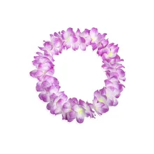 100 шт пляжные тропические цветы венок Гавайская гирлянда цветов Венок праздничный декорации на свадьбу, вечеринку wen6632