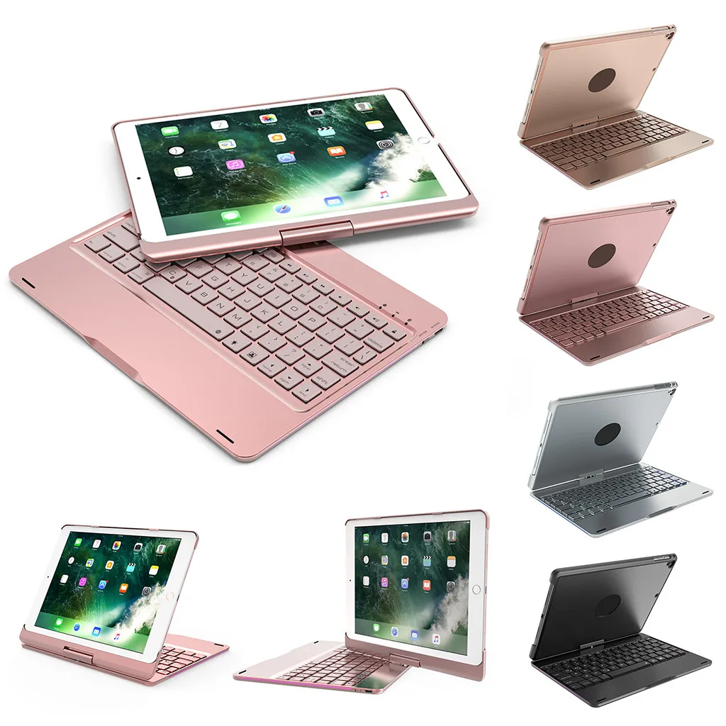 

Keyboard Case For iPad Air/Pro 10.5 Case 360° Flip Wireless Bluetooth Backlight Keyboard Cover