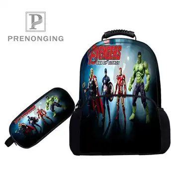 

Custom 17inch The-Avengers-In-Backpacks Pen Bags 3D Printing School Women Men Travel Bags Boys Girls Book Computers Bag#1031-3-6