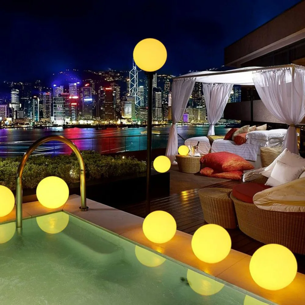 7Color Changing Night Lamp LED Solar Floating Ball light