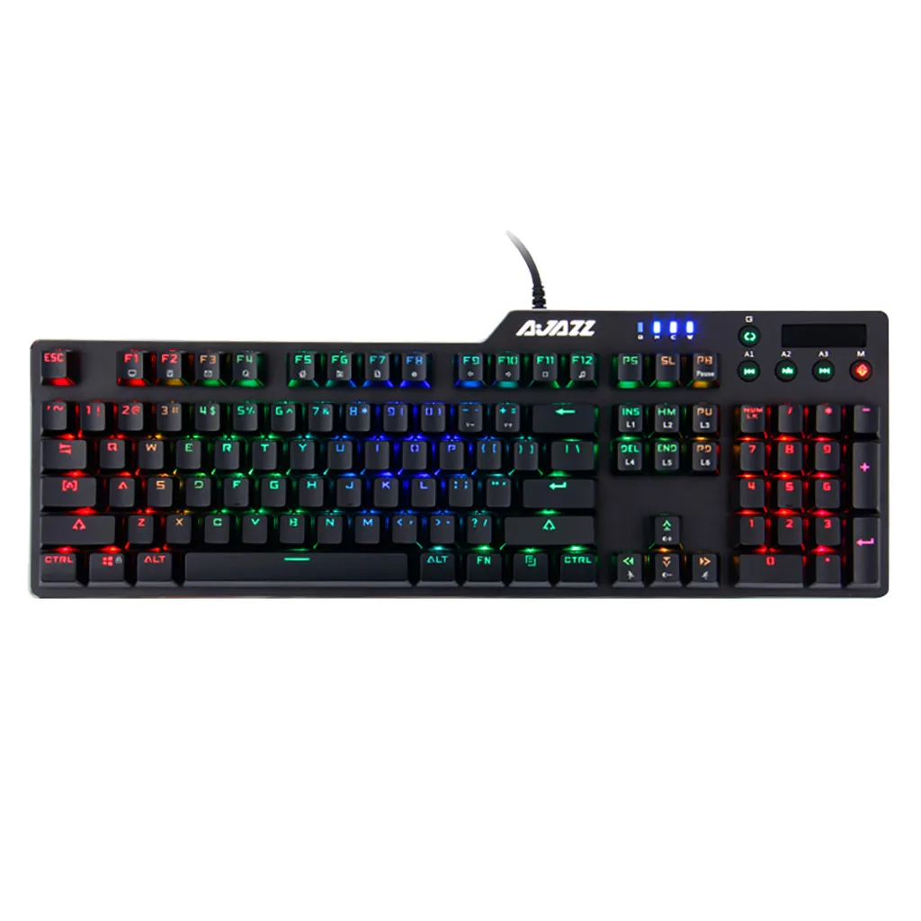 Ajazz AK35i RGB игровая клавиатура имитация механическая клавиатура с подсветкой сплав геймерская клавиатура проводные USB игровые клавиатуры# T9