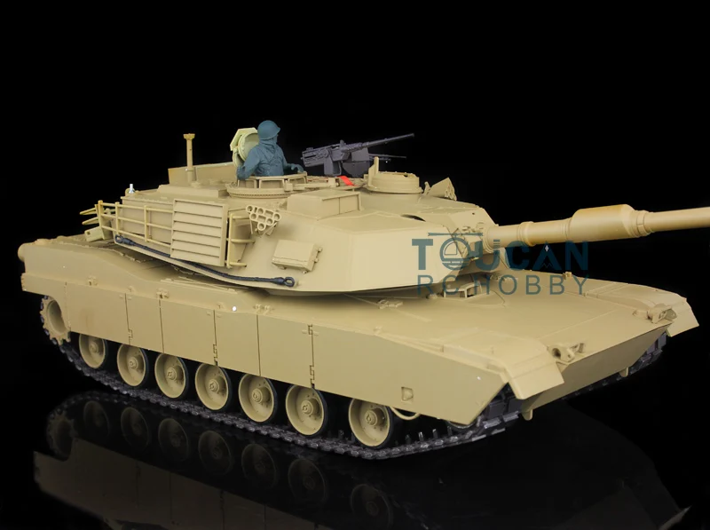 2.4Ghz HengLong 1/16 Scale USA M1A2 Abrams Upgraded Metal Ver RTR RC Tank Model 3918 TH00147