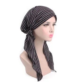 

#5 DROPSHIP 2018 NEW Fashion Women's Printed Sleep Cap Chemotherapy Turban Cap Hat Hair Cap Freeship