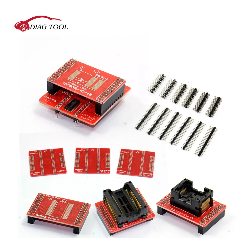 Оригинальные адаптеры TSOP44 TSOP48 TSOP40 SOP32 SOP56, набор адаптеров для MiniPro TL866 TL866A TL866CS, универсальный программатор|kit kits|tl866a tl866kit d | АлиЭкспресс