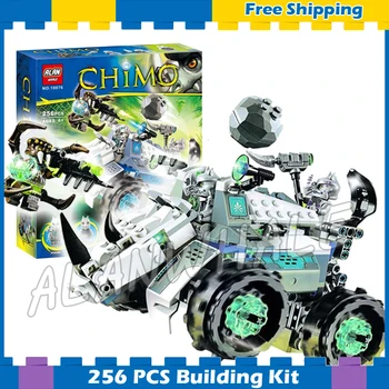 

256pcs Rogon's Rock Flinger Rinona Sparacon Vehicle 10076 Model Building Blocks Assemble Kids Gifts sets Compatible With Lago