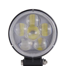 2 шт. Светодиодный прожектор 18 Вт 12 В 1400LM круглый автомобильный Стайлинг световой бар для лодочного рыболовного грузовика внедорожник IP67 наружного рабочего освещения