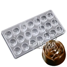 Новое поступление 21 полостей симпатичная Роза Форма поликарбонатовый для шоколада плесень сахарные конфеты форма для выпечки Инструменты для выпечки «сделай сам»