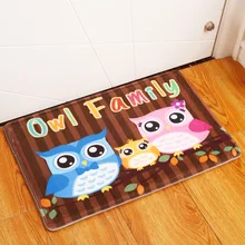 Por Owl Kitchen Mat Lots From China Cartoon Owl Floor Mat Kitchen Bathroom Rectangular Mats 40cm 60cm Entrance Doormats Washable Bedroom Living