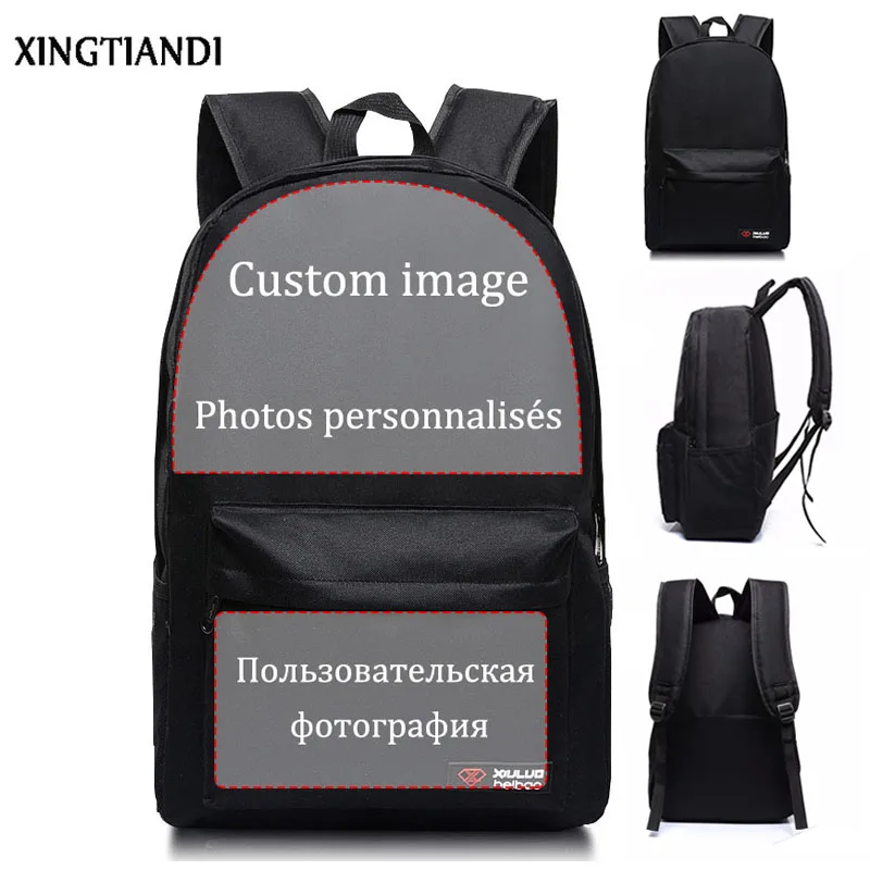 Personalizar tu imagen/Nombre/logotipo/diseño de marca bolsa de viaje Anime bolsas de libros mochilas para niños y niñas Mochila Unisex Personalizar tu imagen/Nombre/logotipo/diseño de marca bolsa de viaje Anime bolsas de libros mochilas para niños y niñas Mochila Unisex