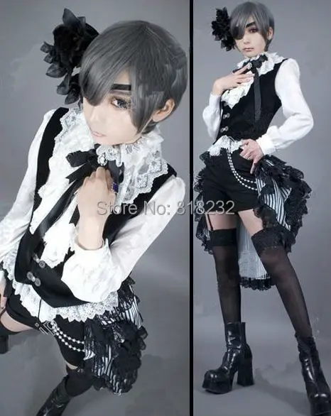黒執事 コスプレ 正しく シエル シエル・ファントムハイヴ ウィッグ 