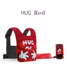 Disney 2 в 1 детские ходунки анти-потерянный соединитель на запястье шлейка для малышей ремни безопасности бандаж для беременных веревка жилет детская прогулочная рука пояс