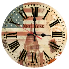 Ретро гостиная деревянные настенные часы декоративные часы деревянные заводные Креативные Часы настенные кварцевые настенные часы