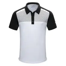 Летняя мужская спортивная одежда тонкая футболка с коротким рукавом летняя одежда для гольфа мужская быстросохнущая дышащая застежка на пуговицы с лацканами рубашка для гольфа