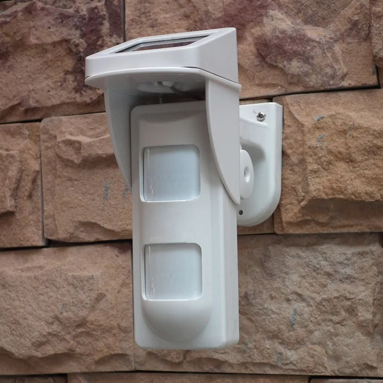 433mhz Solar power wireless outdoor pet immune PIR sensor outdoor solar power curtain PIR detector sensor 433mhz Solar power wireless outdoor pet immune PIR sensor outdoor solar power curtain PIR detector sensor