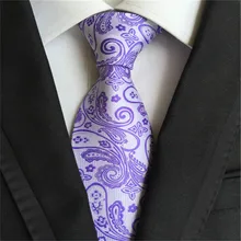 

2018 New Gravata Paisley Floral Print Men's Wedding Necktie Cravate Mens Neckties Silk Ties For Men Tie 24 Color Corbatas A042