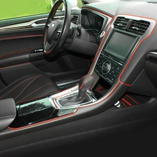 5 м автомобильный Стайлинг, декоративные полосы для интерьера, Формовочная Отделка приборной панели, края двери, наклейки для автомобиля, аксессуары для интерьера автомобиля