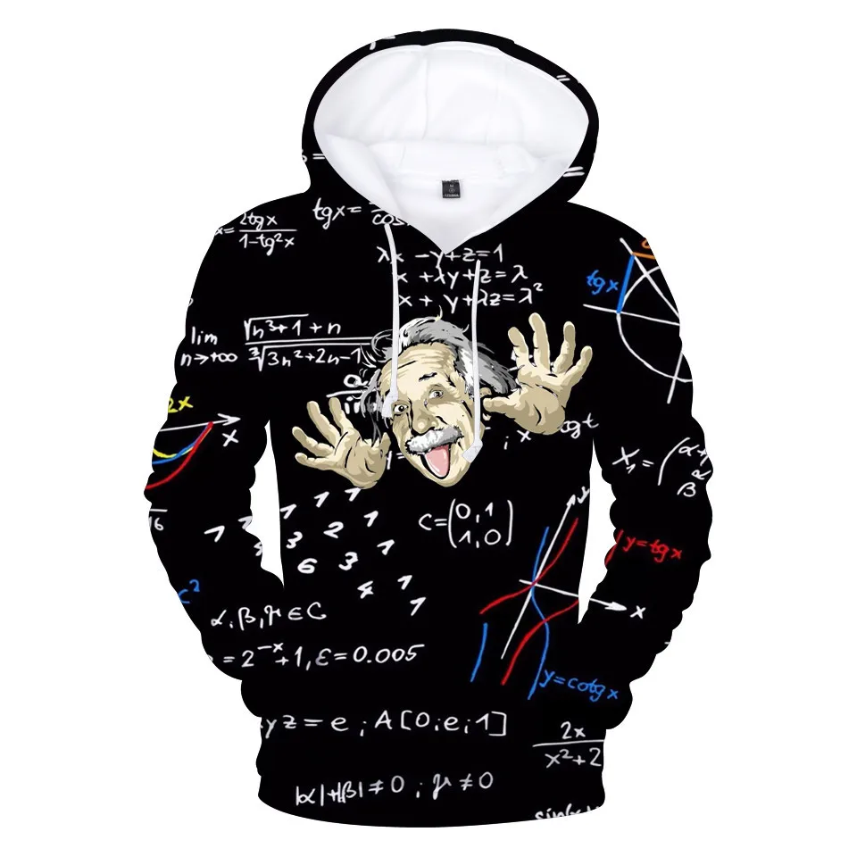 

Funny 3D Print Comical Albert Einstein Hoodies Sweatshirts Men 3D E MC2 High Quality Hoodie Sweatshirt Streetwear Jacket Clothes
