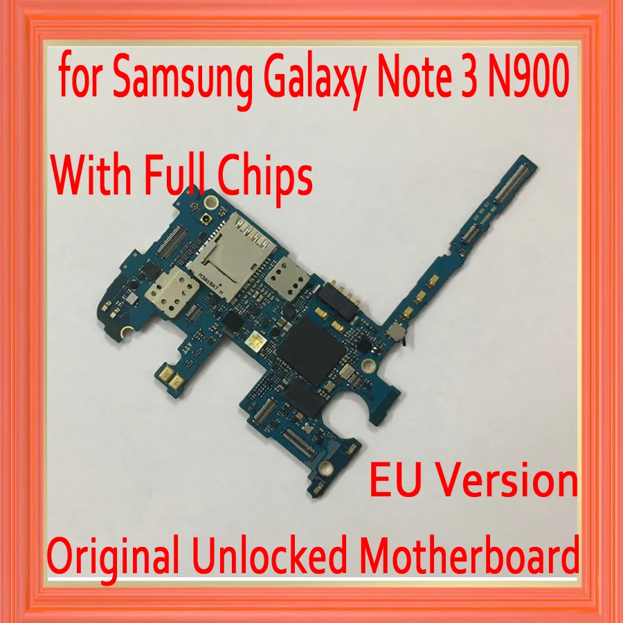 

Complete Logic board,for Samsung Galaxy Note 3 N900 Motherboard,Originl unlocked for Galaxy Note 3 N900 Mainboard,Free Shipping