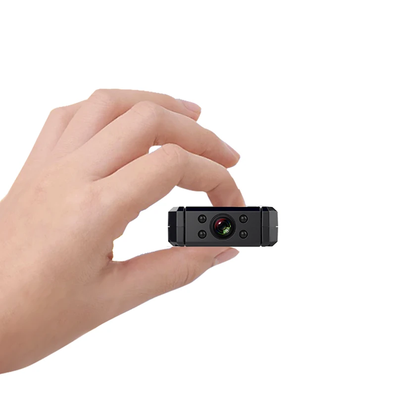 Широкоугольная мини-камера с поворотом на 180 градусов, видеокамера 1080P с функцией ночного видения, видеокамера с функцией обнаружения движения