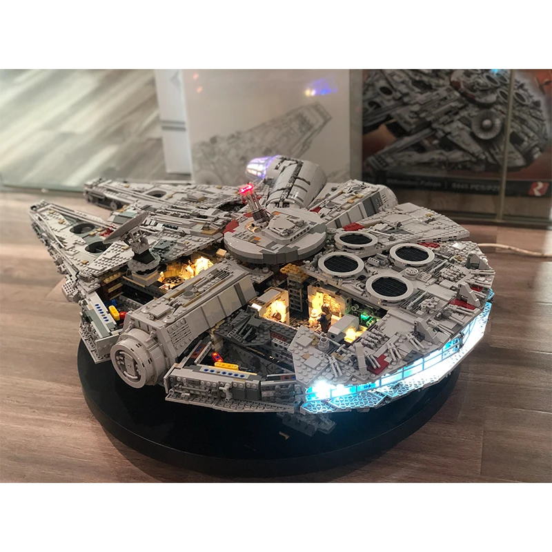 Комплект со светильник кой для LGset Star 75192 и 05132 Millennium конструктор модель блока