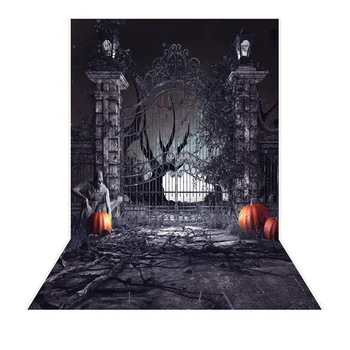 

6.9*5ft/2.1*1.5m Photography Backdrops Photo Background Halloween Decoration Pumpkin Pattern for DSLR Camera Photo Studio 5 kind