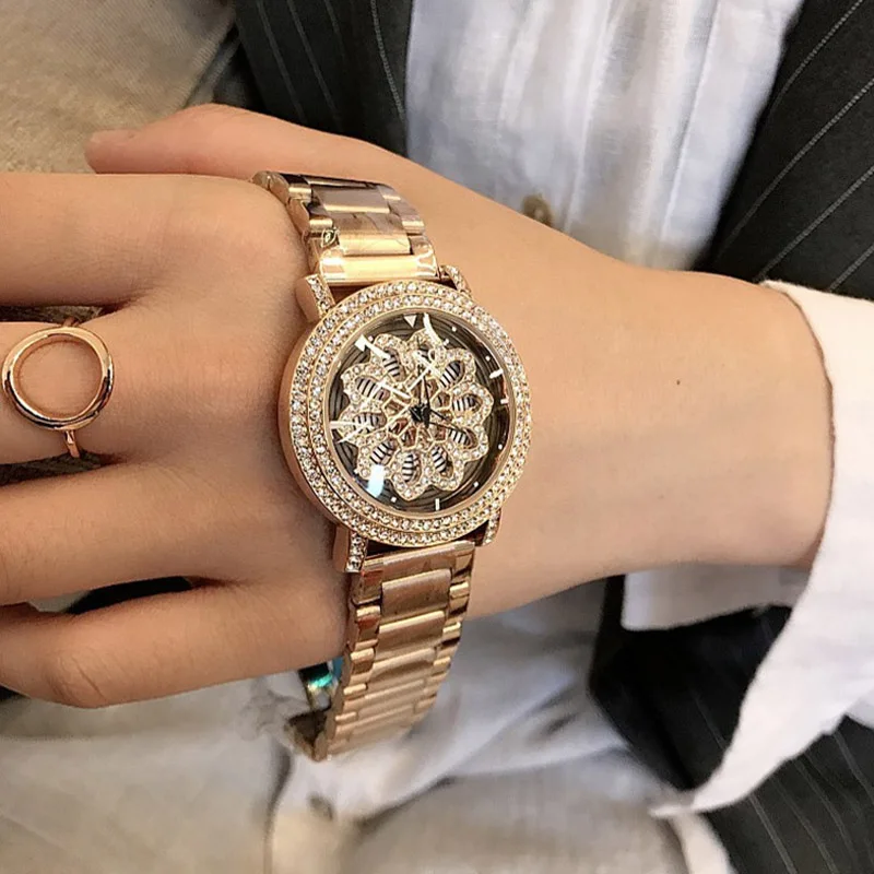

Luxury Women's Stainless Steel Wristwatches 2019 Get a break Watch Dial Rose Gold/Silver Band Japan Movement Waterproof Clock