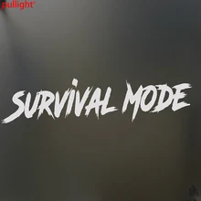 Autocollant de mode de survie, étiquette de course, drôle, drift, pour fenêtre de voiture