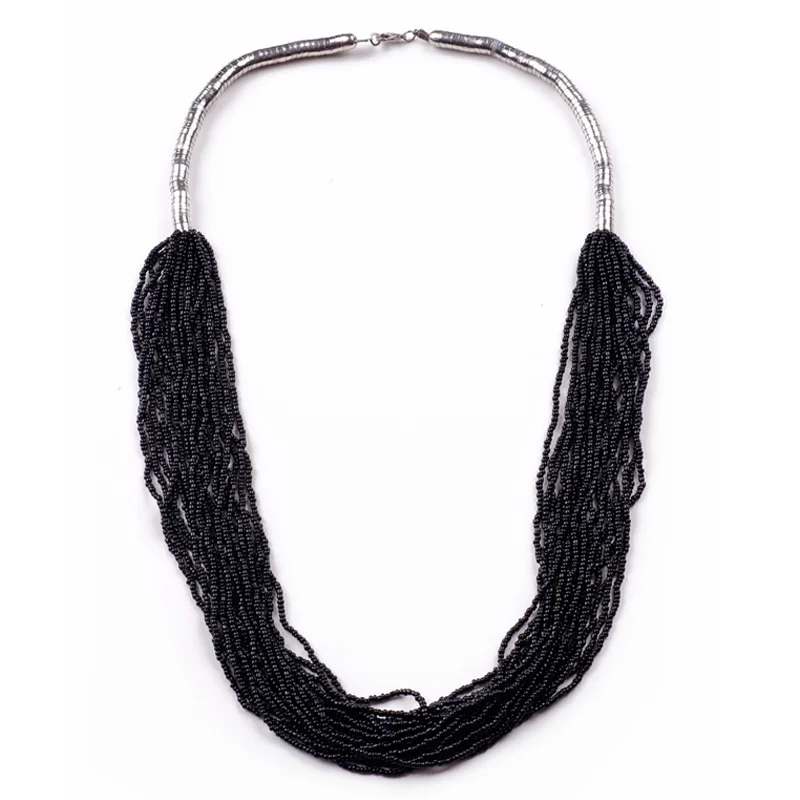 Женское многослойное ожерелье с бусинами в богемном стиле 3 цвета|fashion necklace|necklace