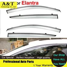 car styling Window Visors For Hyundai Elantra 2012 2015 Sun Rain Rain Shield Stickers Covers Car