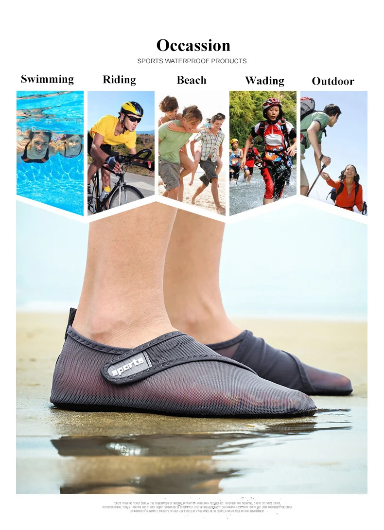 Спортивная обувь для мужчин и женщин; спортивная обувь для плавания; прогулочные сандалии; светильник; Нескользящие резиновые пляжные кроссовки; европейские размеры 49