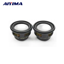 Mini alto-falante de áudio aiyima 2 peças, 27mm 4ohm, 3w, graves, portátil, alto-falante diy
