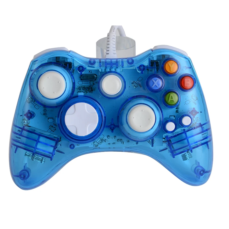 

NEW ! High Quality LED Colorful Light Glow Wired USB Gamepad Joystick Controller For Microsoft for Xbox 360 Games Controller