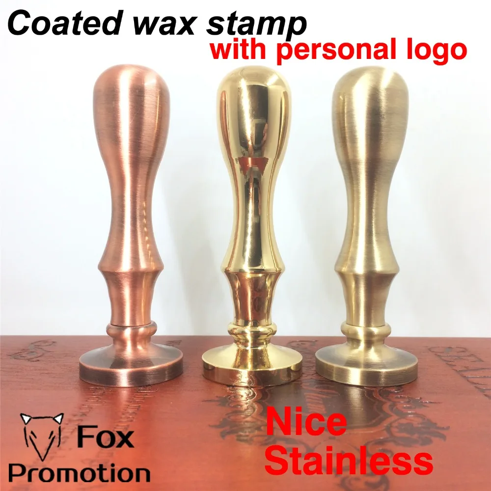 Kopen Aanpassen Wax Stempel met Uw Logo, Gecoat Messing Handvat Stempel DIY Oude Seal Retro Stempel, Gepersonaliseerde Lakzegel custom design