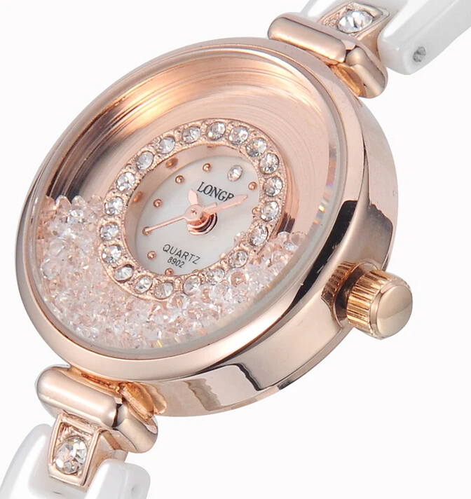 Luxury Women Ceramic Water Resistant Watch Sports Women Wrist Watch ...