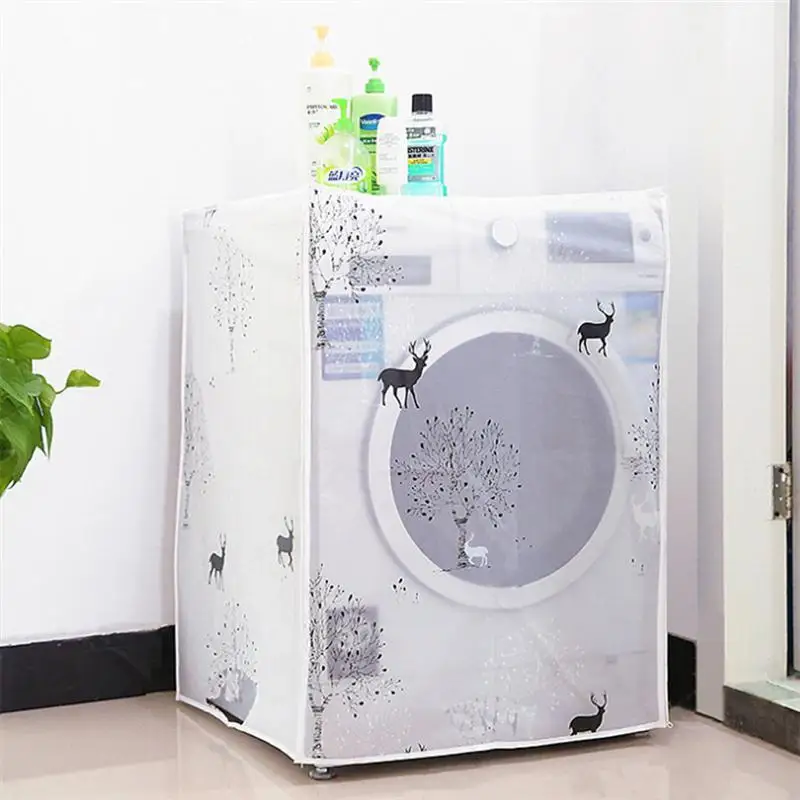 

LUOEM Domestic Automatic Roller Drum Waterproof Washing Machine Cover Household Washer Cover(Dear Patterns)