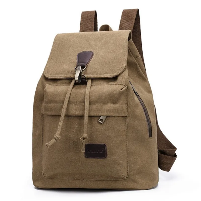 

Woman canvas backpacks female vintage bag fashion backpacks for teenage girls retro College student school bags fabric knapsack