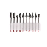 טונגסטן פלדה 10pcs פלדה טונגסטן שחיקה ראש סטים הקוצים טונגסטן קרביד תרגיל מיני burs היהלום tungstenio חומר אביזרים DREMEL (3)
