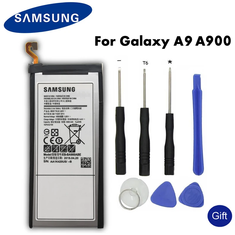 

Samsung EB-BA900ABE 4000mAh Original Phone Battery For Samsung Galaxy A9 A900 A9000 2016 Edition Mobile Phone Batteries