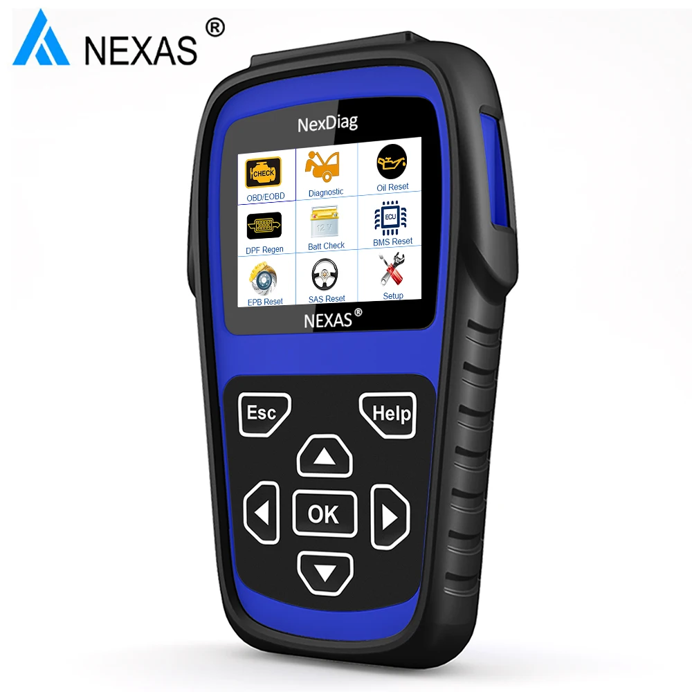 

NEXAS ND603 OBD2 Scanner Diagnostic Tool for Focus Transit Escape Fusion Montego Galaxy Cargo OBD2 EPB DPF Reset Oil Service