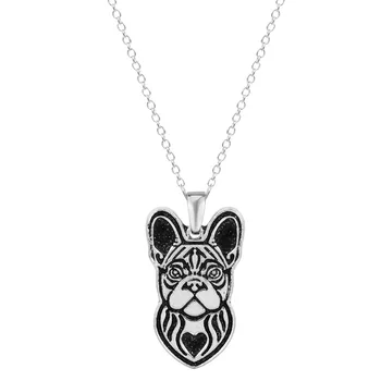 

QIAMNI Cartoon Boho Chic Handmade 30pcs French Bulldog Puppy Pet Lovers Animal Unique Necklaces & Pendants Gift for Women Girls