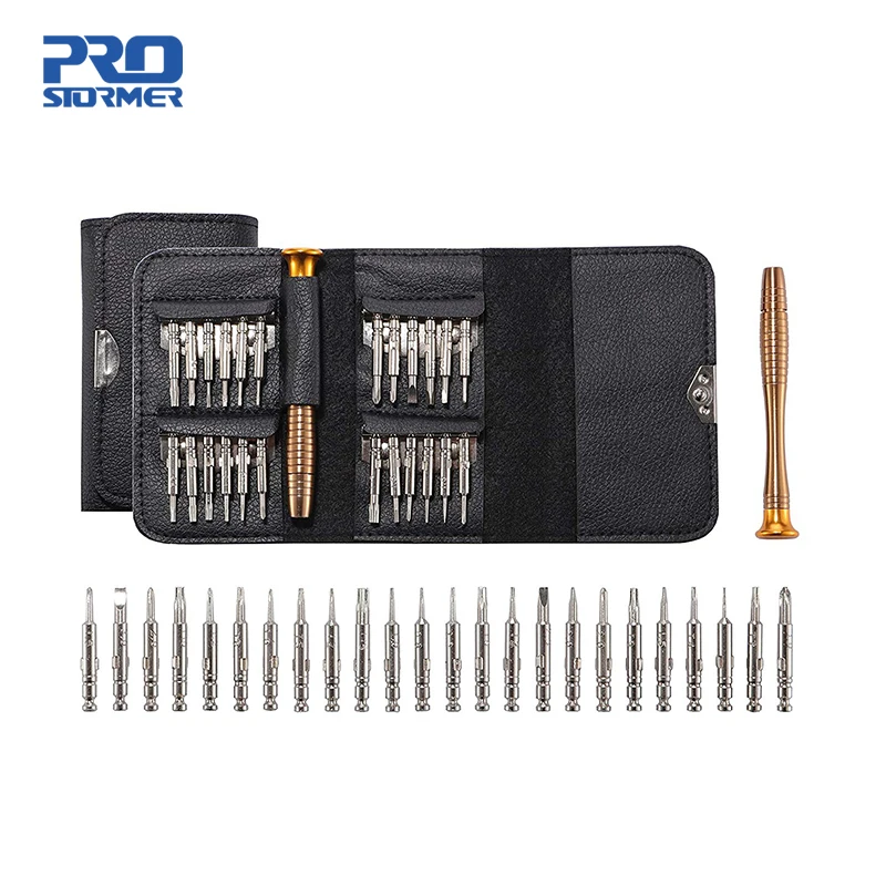 Набор прецизионных отверток PROSTORMER 25 в 1, набор инструментов для ремонта iPhone, мобильных телефонов, планшетных ПК, ручные инструменты, аксессуары|Наборы ручных инструментов|   | АлиЭкспресс