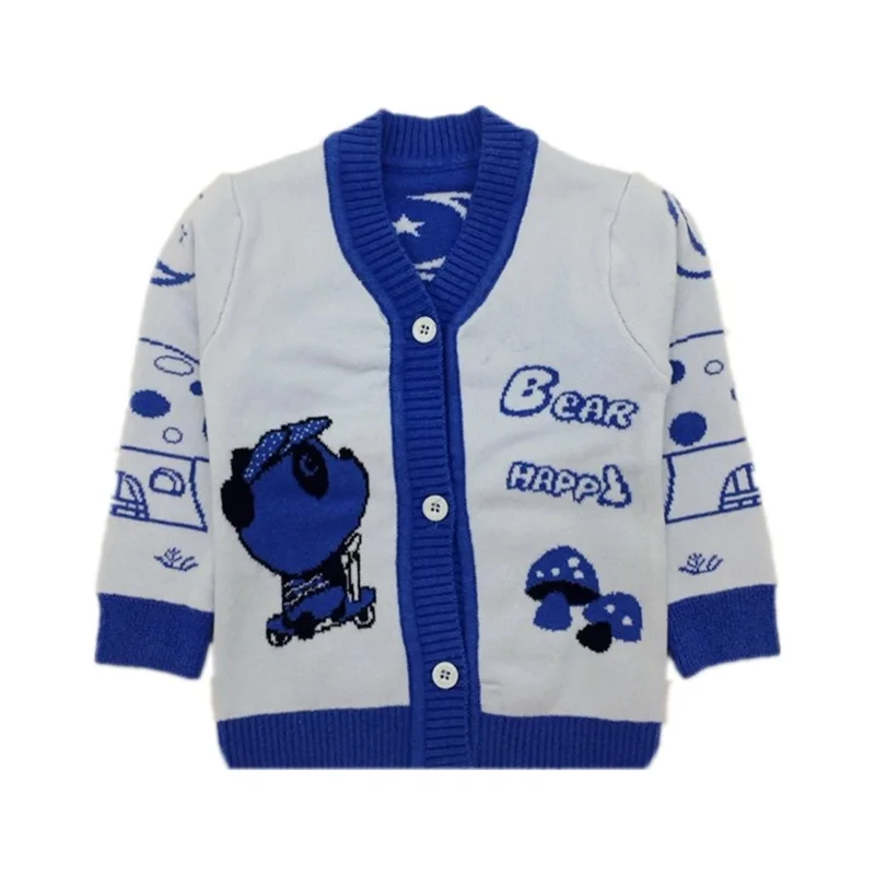 Bear Knitted Baby Sweater Infant Boys Sweater Cardigan Long Sleeve V-Neck Baby Sweater For Girls Autumn Winter Baby Boy Clothing (7)